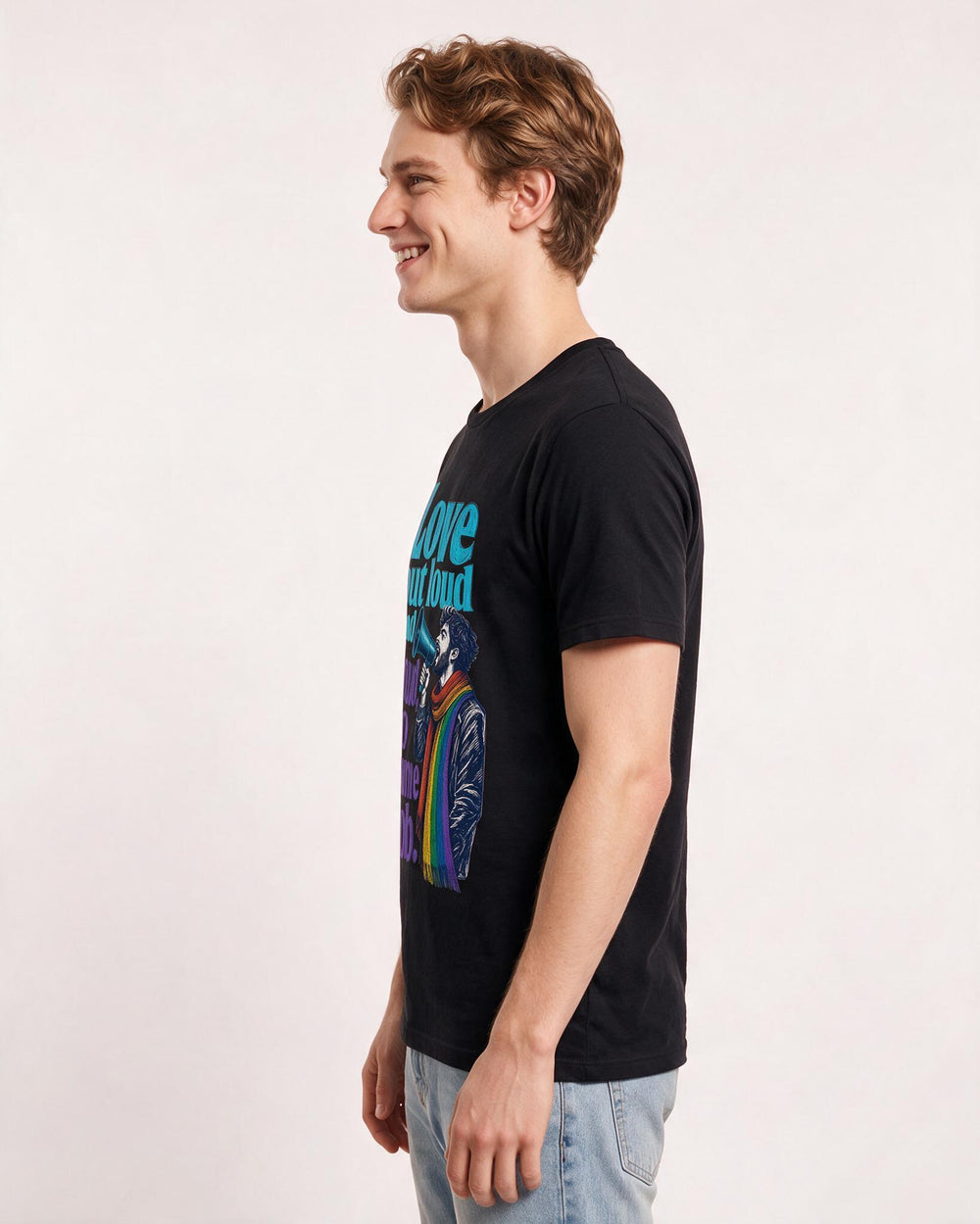 Pride Black T-Shirt for Men – Everyday Expression Graphic Tee product image 2