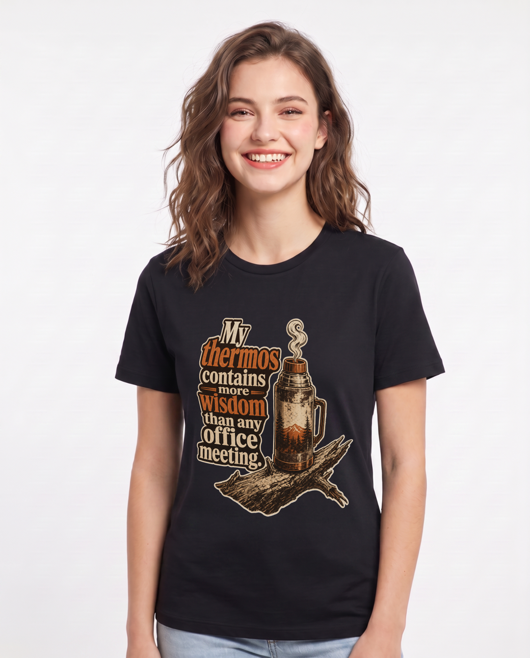 Hunting Black T-Shirt for Women – Everyday Expression Graphic Tee product image 3