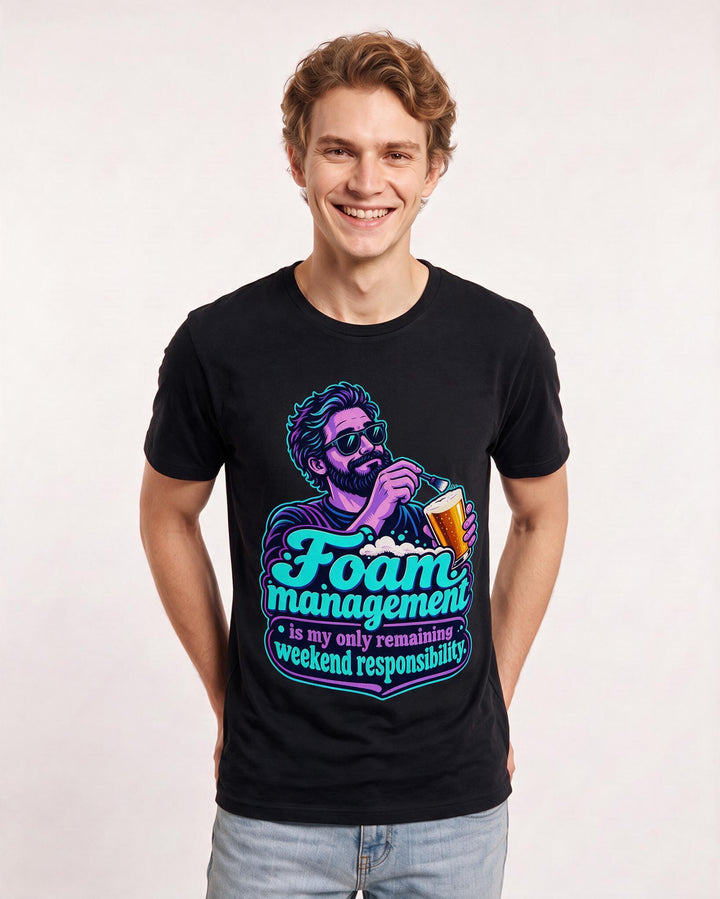 Beer Black T-Shirt for Men – Everyday Expression Graphic Tee product image 1