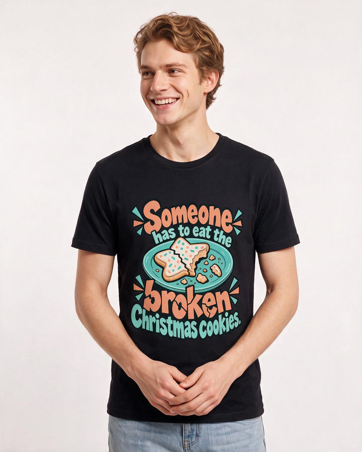 Christmas Black T-Shirt for Men – Holiday Theme Graphic Tee product image 1