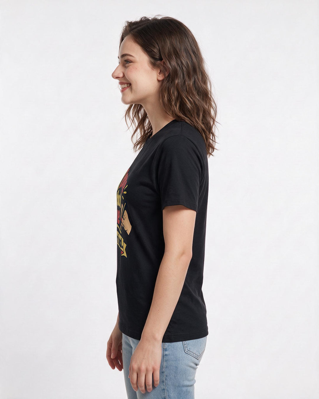 Pride Black T-Shirt for Women – Everyday Expression Graphic Tee product image 2