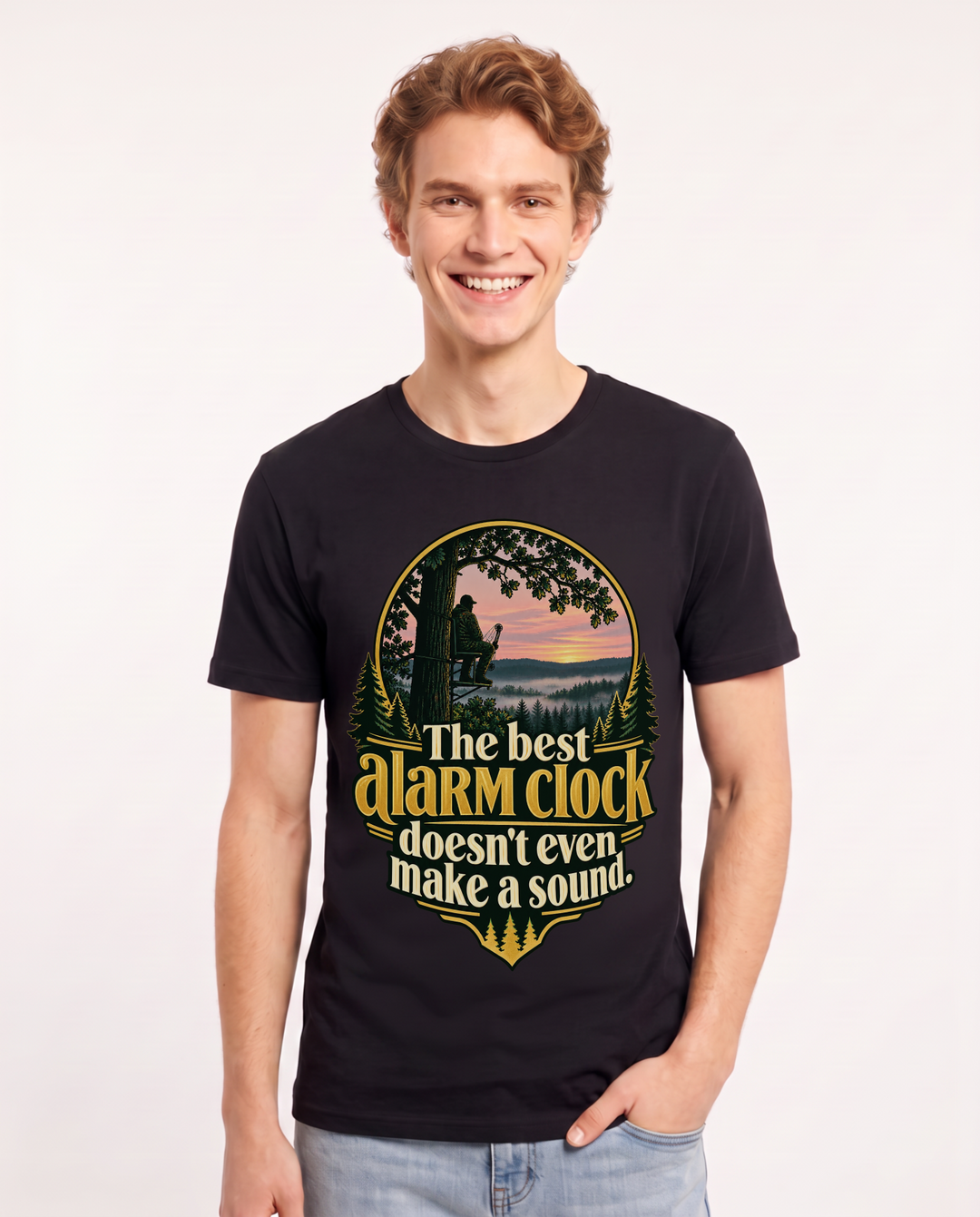 Hunting Black T-Shirt for Men – Everyday Expression Graphic Tee product image 3