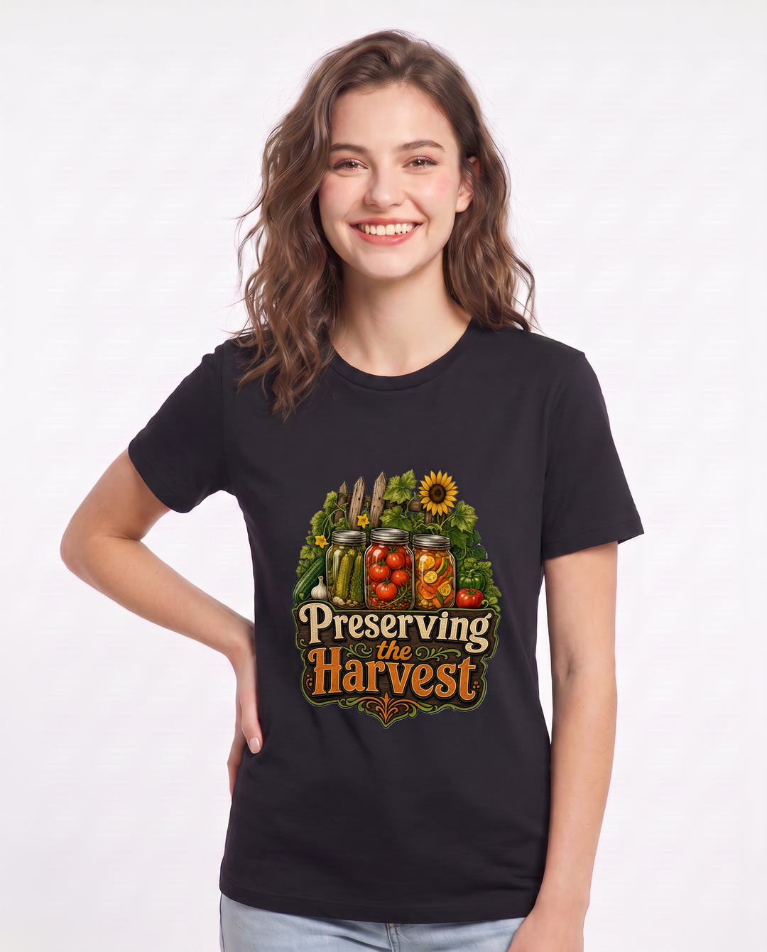 Preserving the Harvest Women's Black T-Shirt product image 1