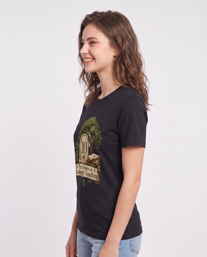 Ten Years of Ecology Teaching Women's Black T-Shirt product image 3