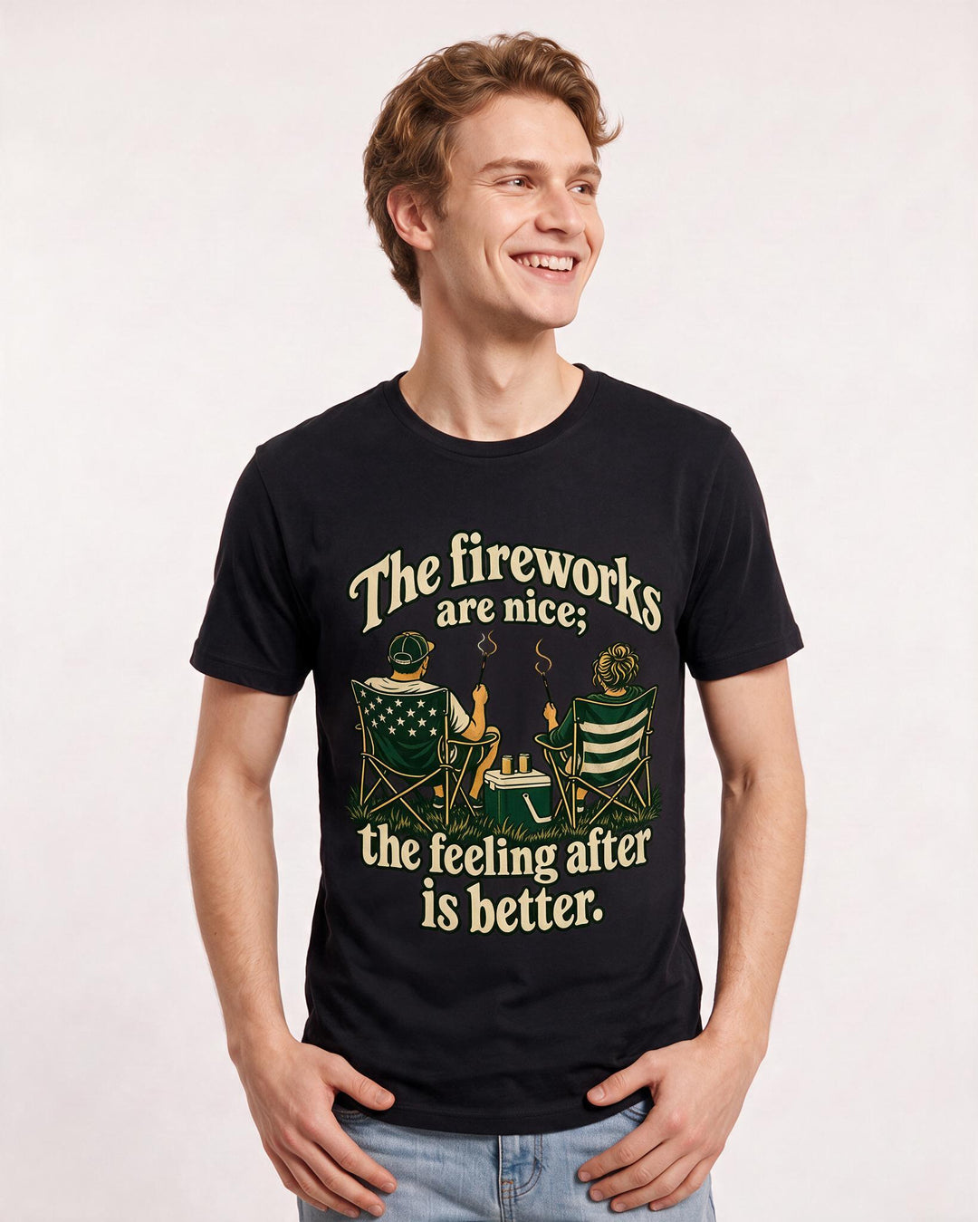 Patriotic Black T-Shirt for Men – Everyday Expression Graphic Tee product image 1