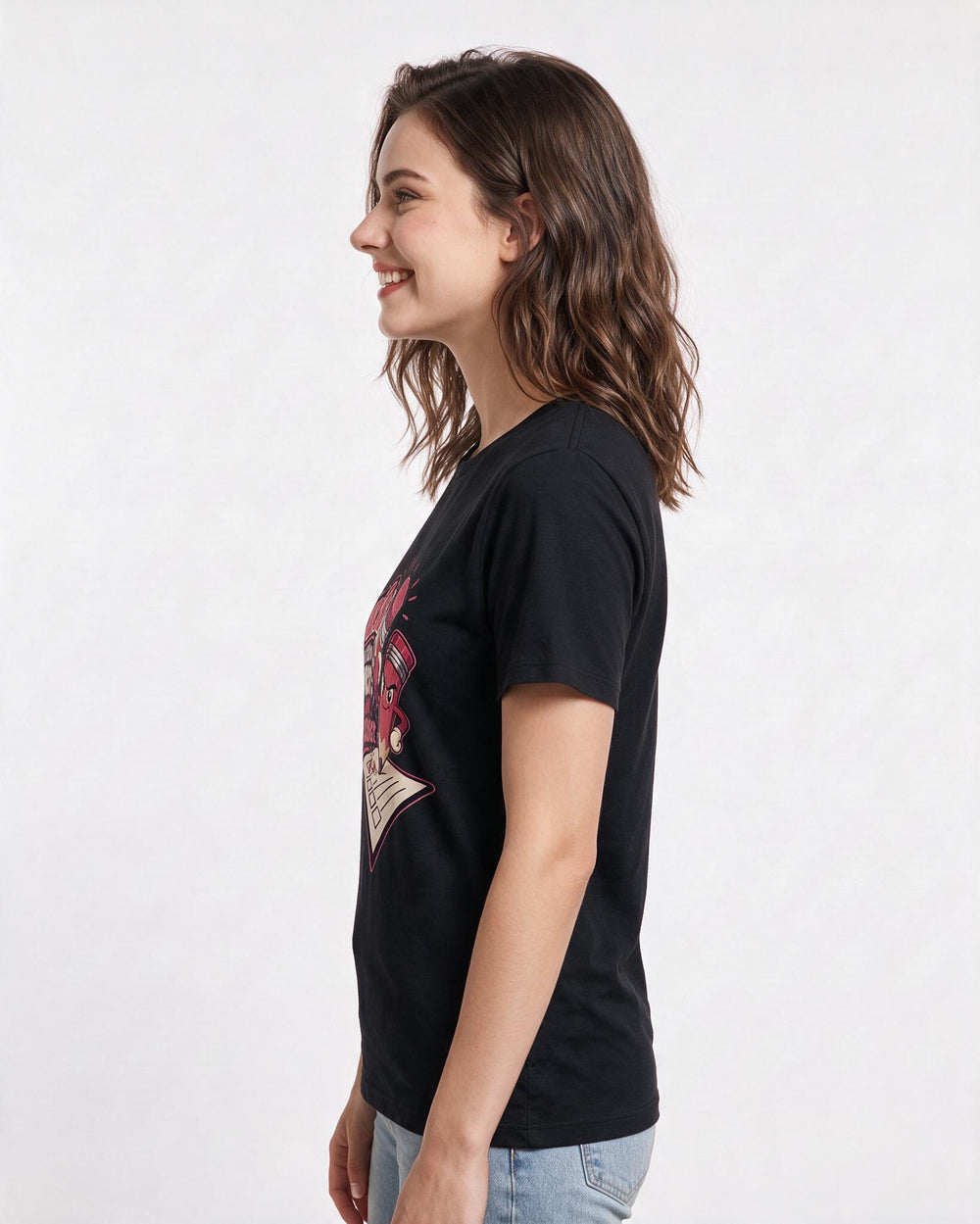 Political Statement Black T-Shirt for Women – Everyday Expression Graphic Tee product image 2