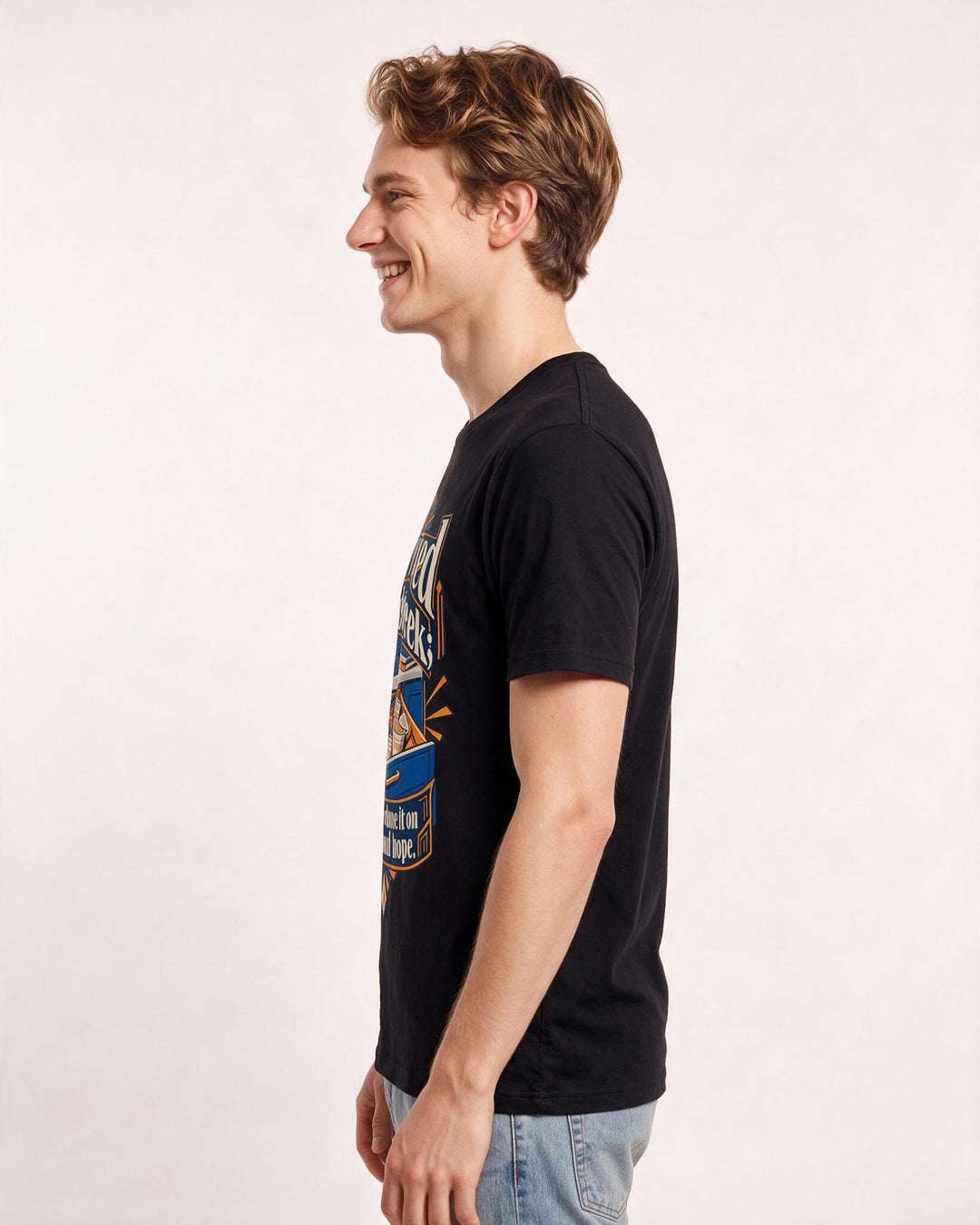 Graduation Black T-Shirt for Men – Everyday Expression Graphic Tee product image 2