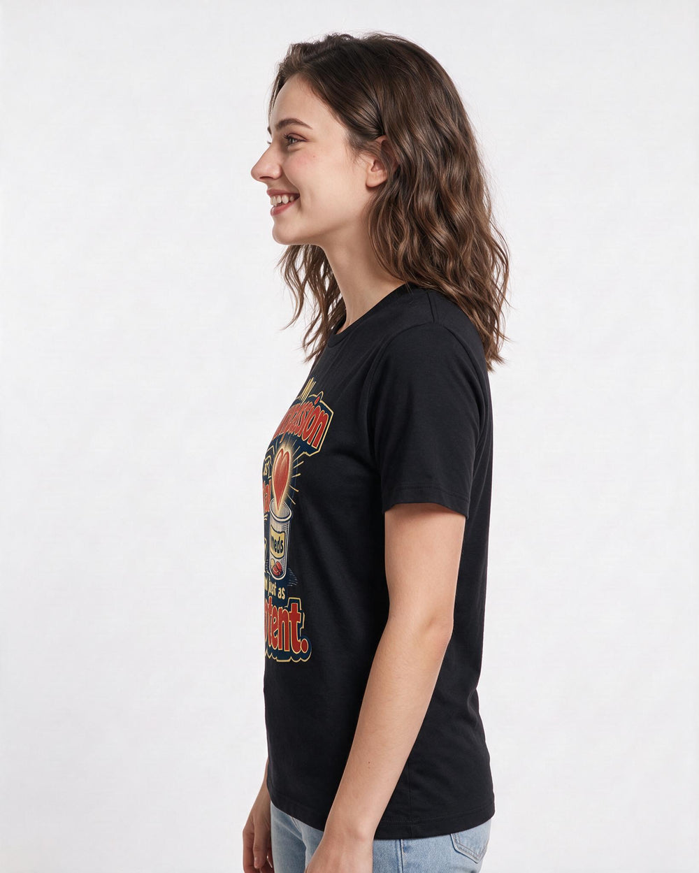 Nurse Women's Black T-Shirt – My compassion is as vital as your meds and just as potent. product image 2