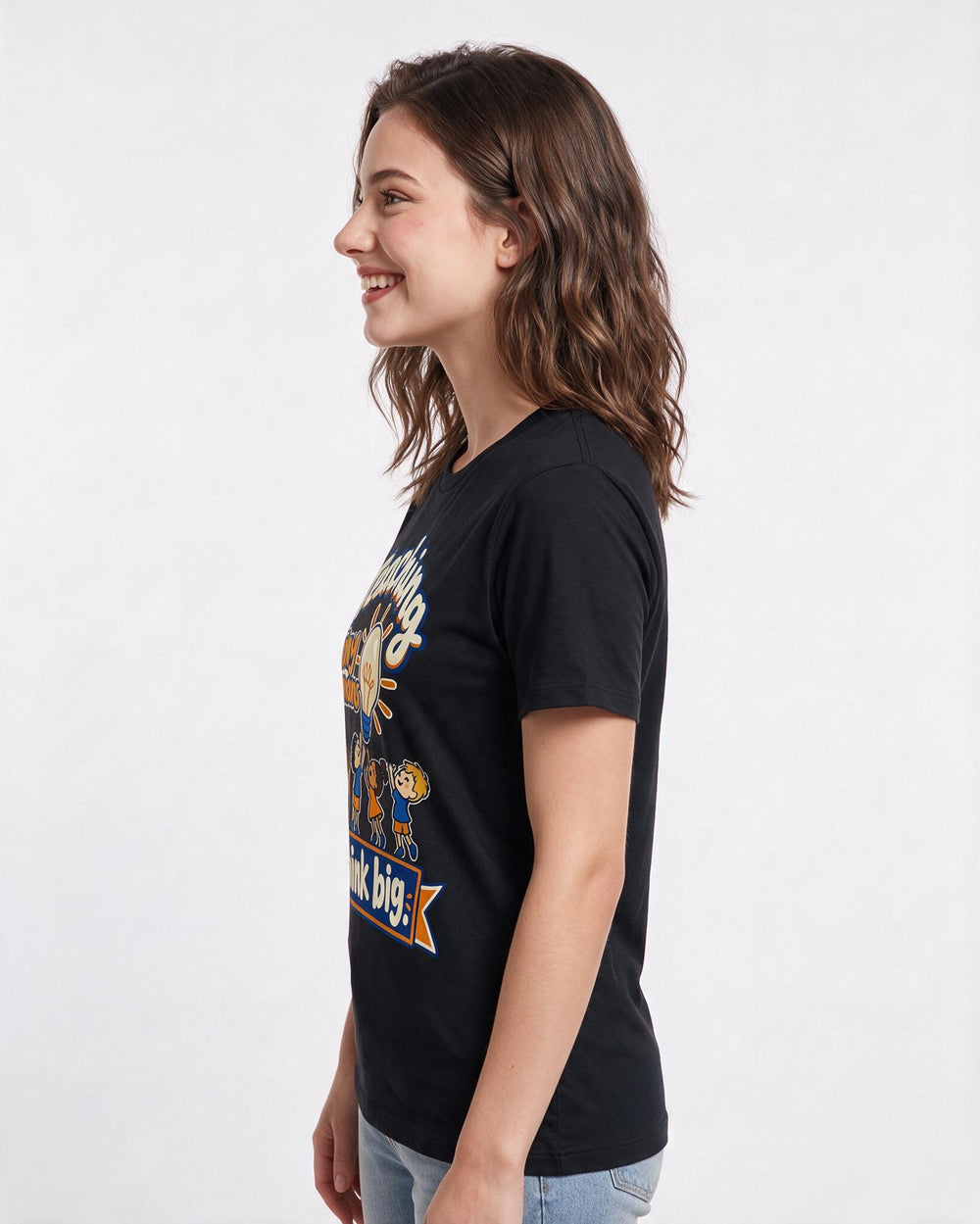 Teacher Black T-Shirt for Women – Everyday Expression Graphic Tee product image 2