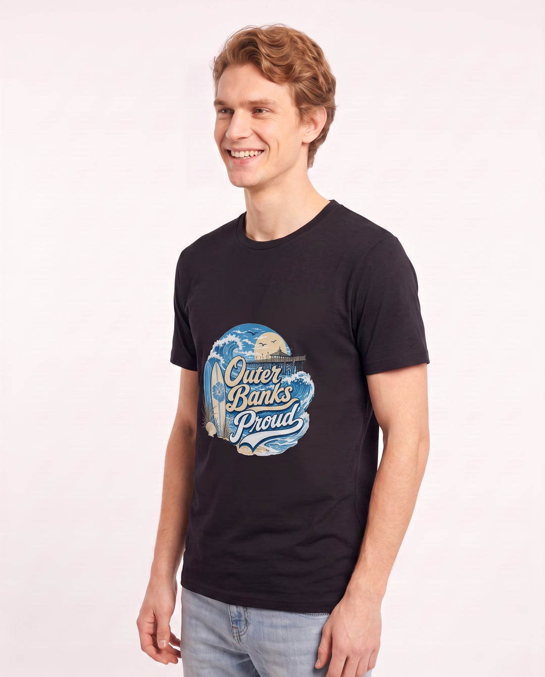 Outer Banks Proud Men's Black T-Shirt product image 3