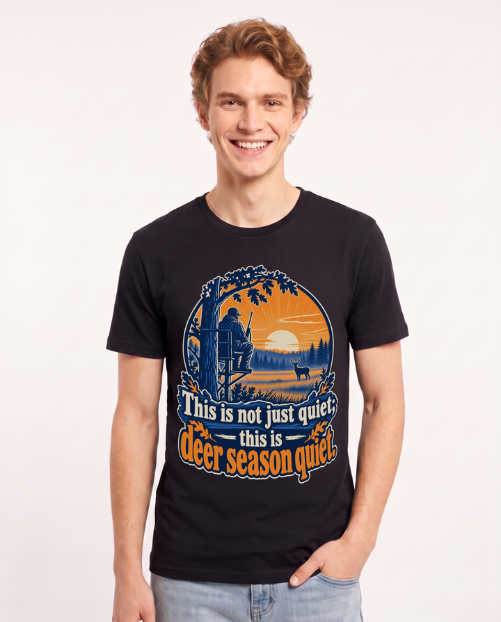 Hunting Black T-Shirt for Men – Everyday Expression Graphic Tee product image 3