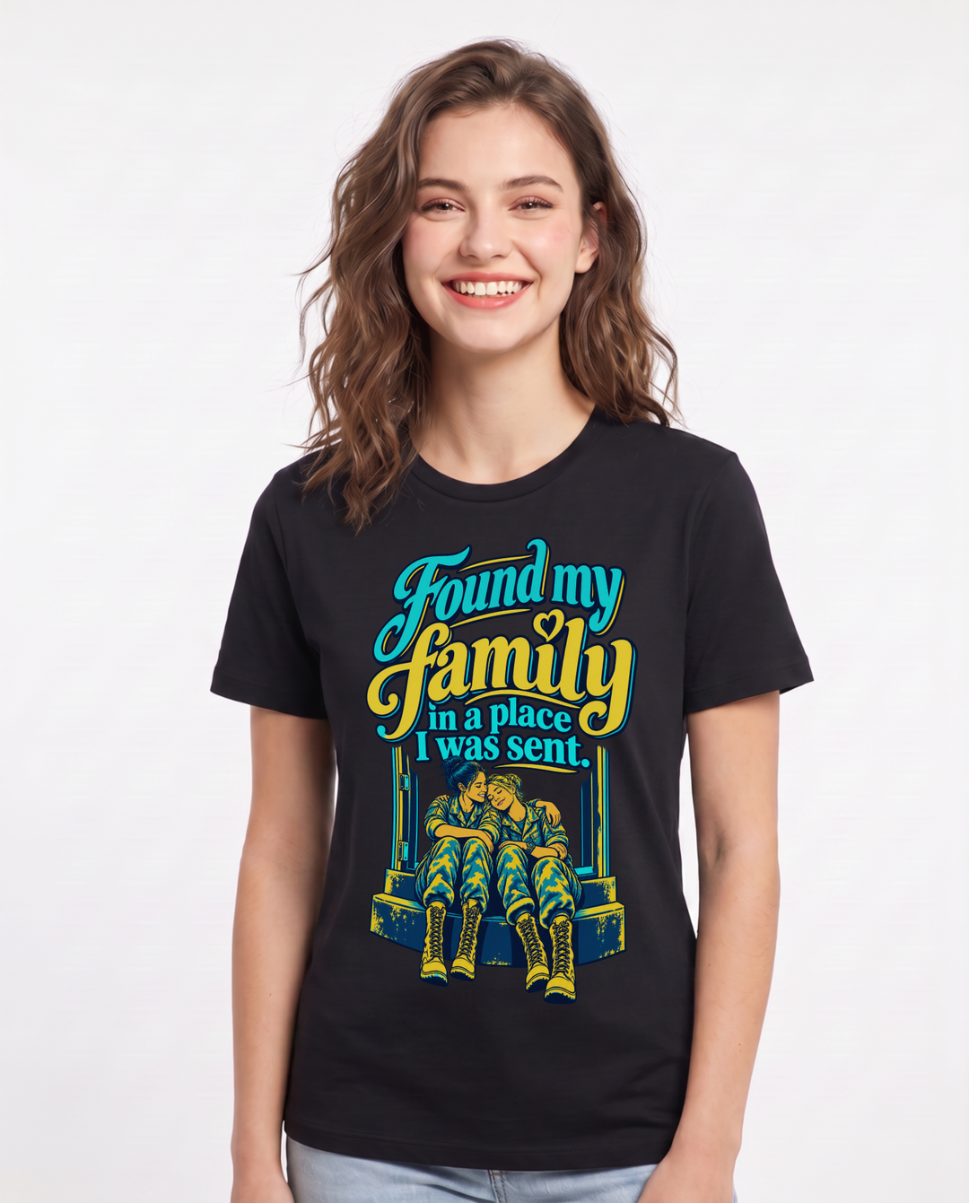 Veteran Black T-Shirt for Women – Everyday Expression Graphic Tee product image 3