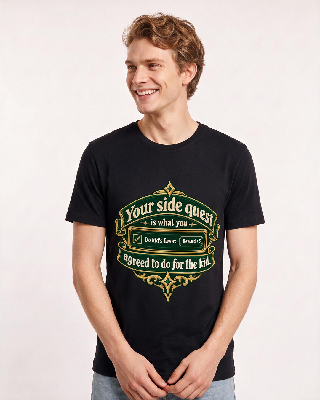 Gaming Black T-Shirt for Men – Game Night Graphic Tee product image 1