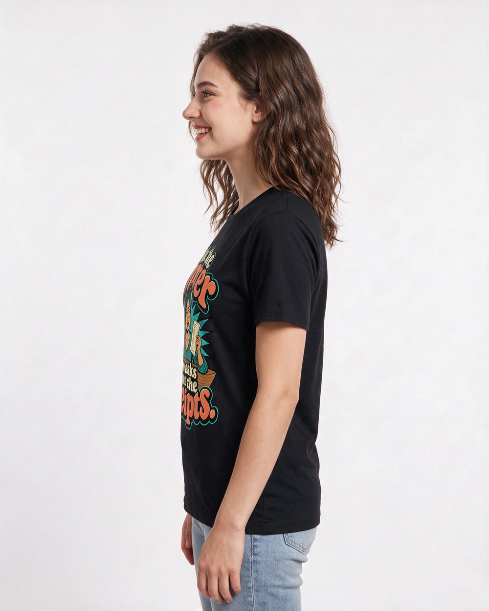 Political Statement Black T-Shirt for Women – Everyday Expression Graphic Tee product image 2