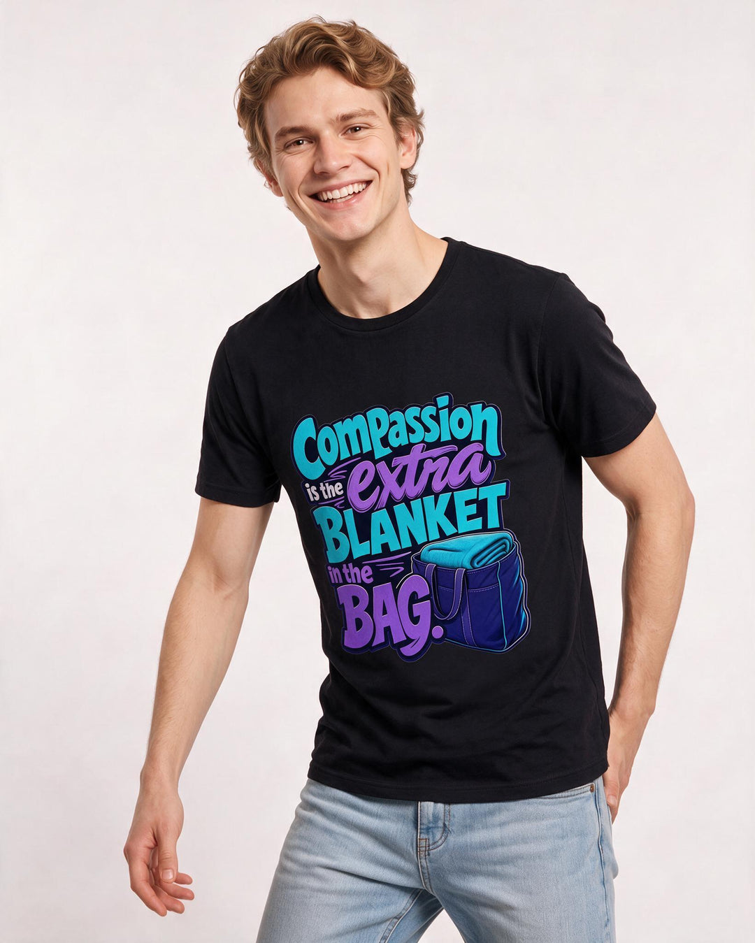 Nurse Black T-Shirt for Men – Nursing Life Graphic Tee product image 3