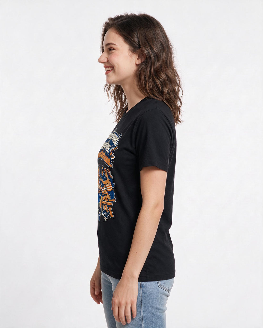 Patriotic Black T-Shirt for Women – Everyday Expression Graphic Tee product image 2