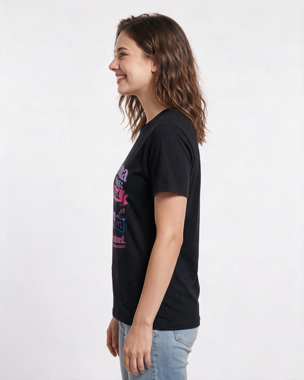 Graduation Black T-Shirt for Women – Everyday Expression Graphic Tee product image 2