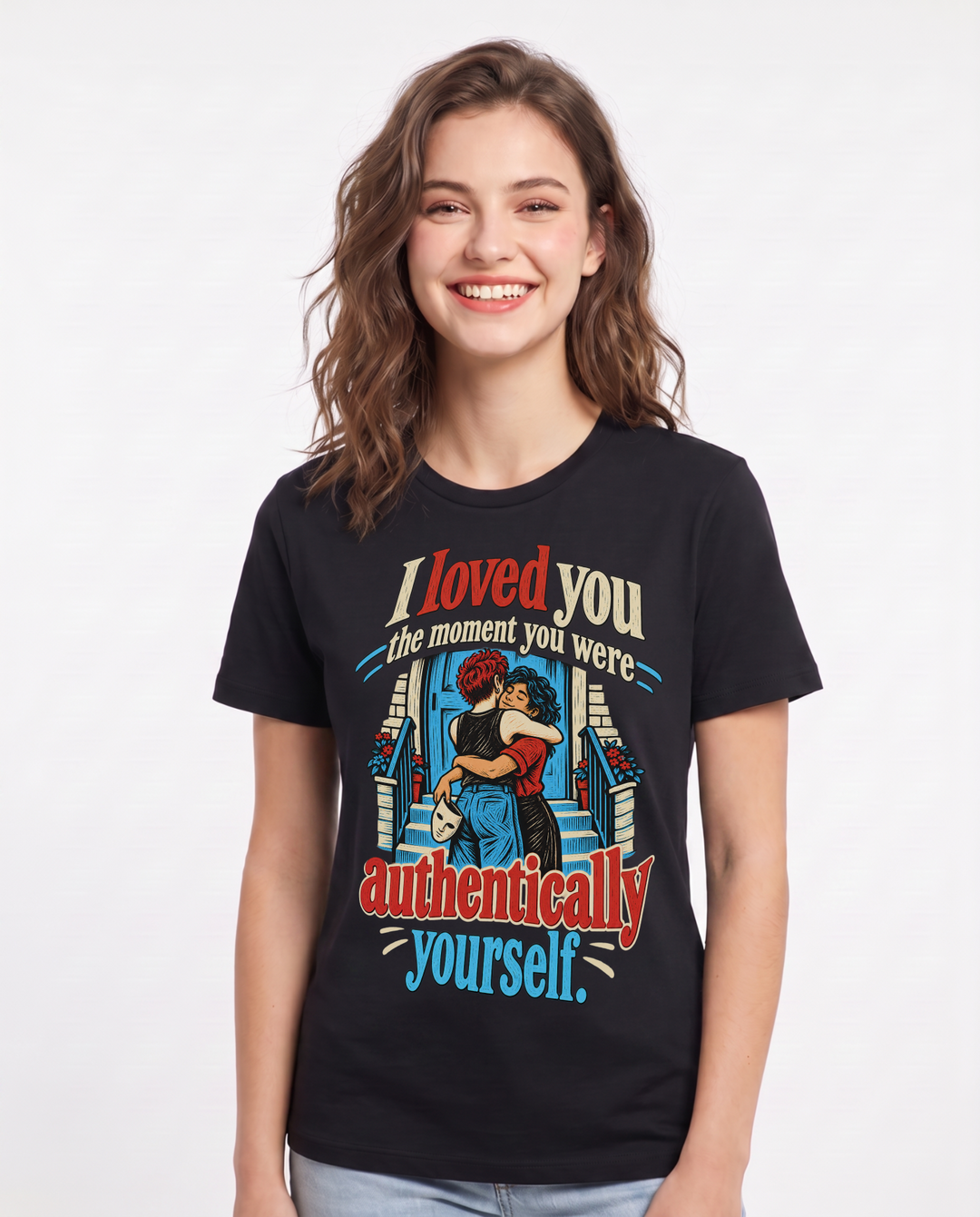 Pride Black T-Shirt for Women – Everyday Expression Graphic Tee product image 3