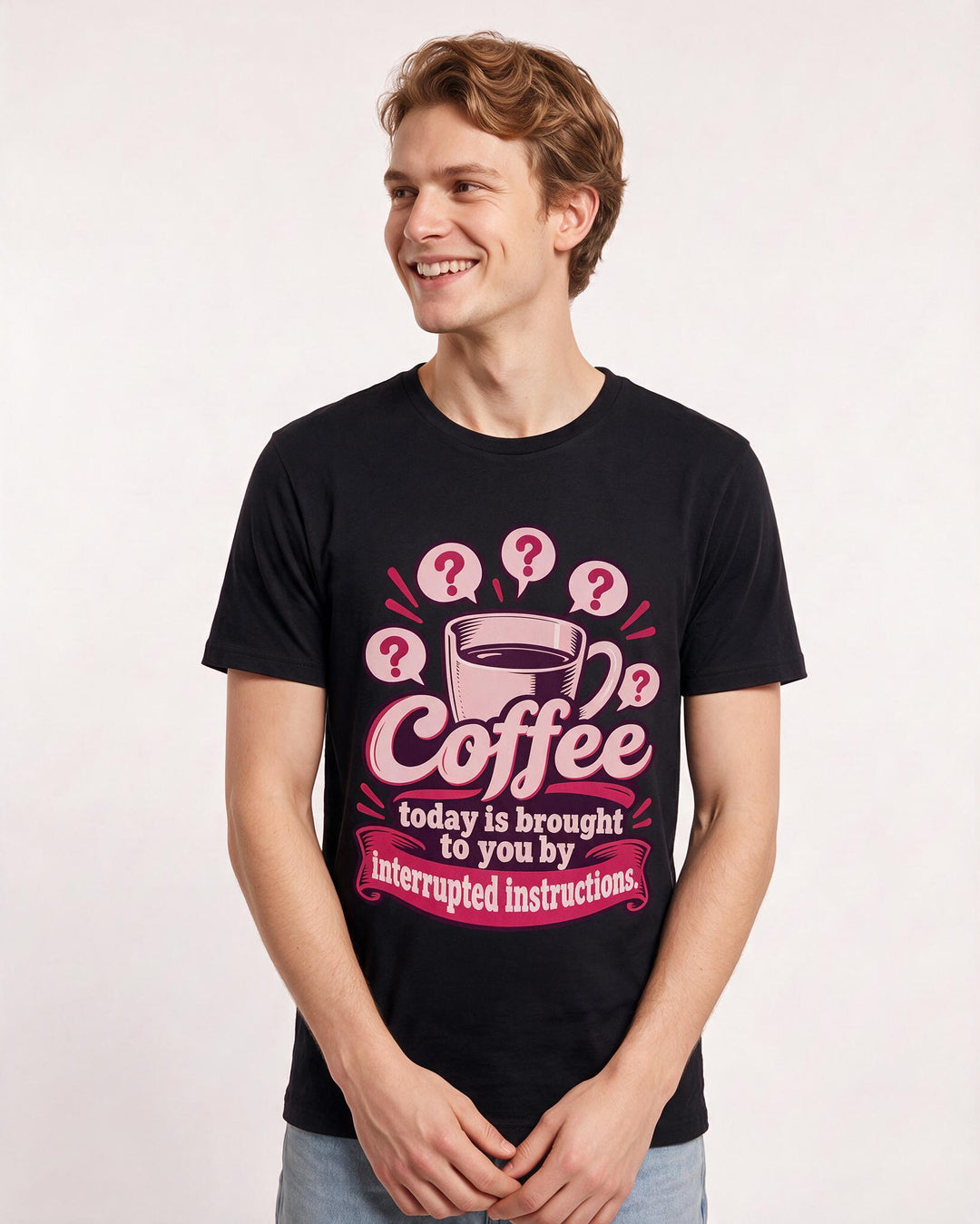 Teacher Black T-Shirt for Men – Everyday Expression Graphic Tee product image 1