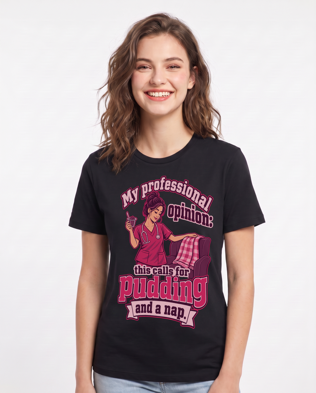 Nurse Black T-Shirt for Women – Nursing Life Graphic Tee product image 3