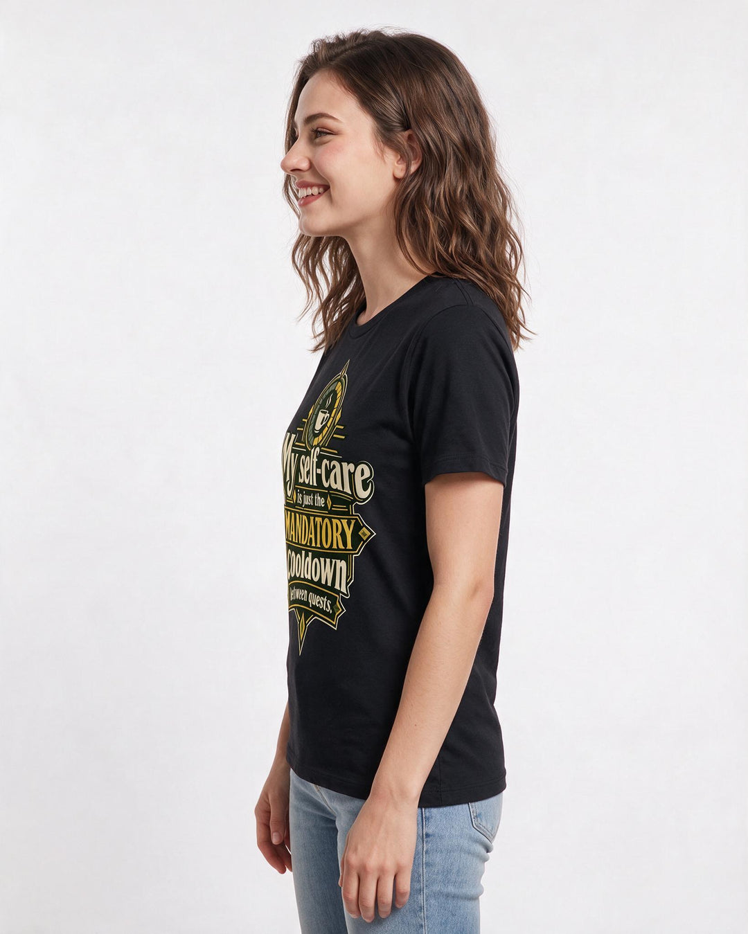 Gaming Black T-Shirt for Women – Game Night Graphic Tee product image 2