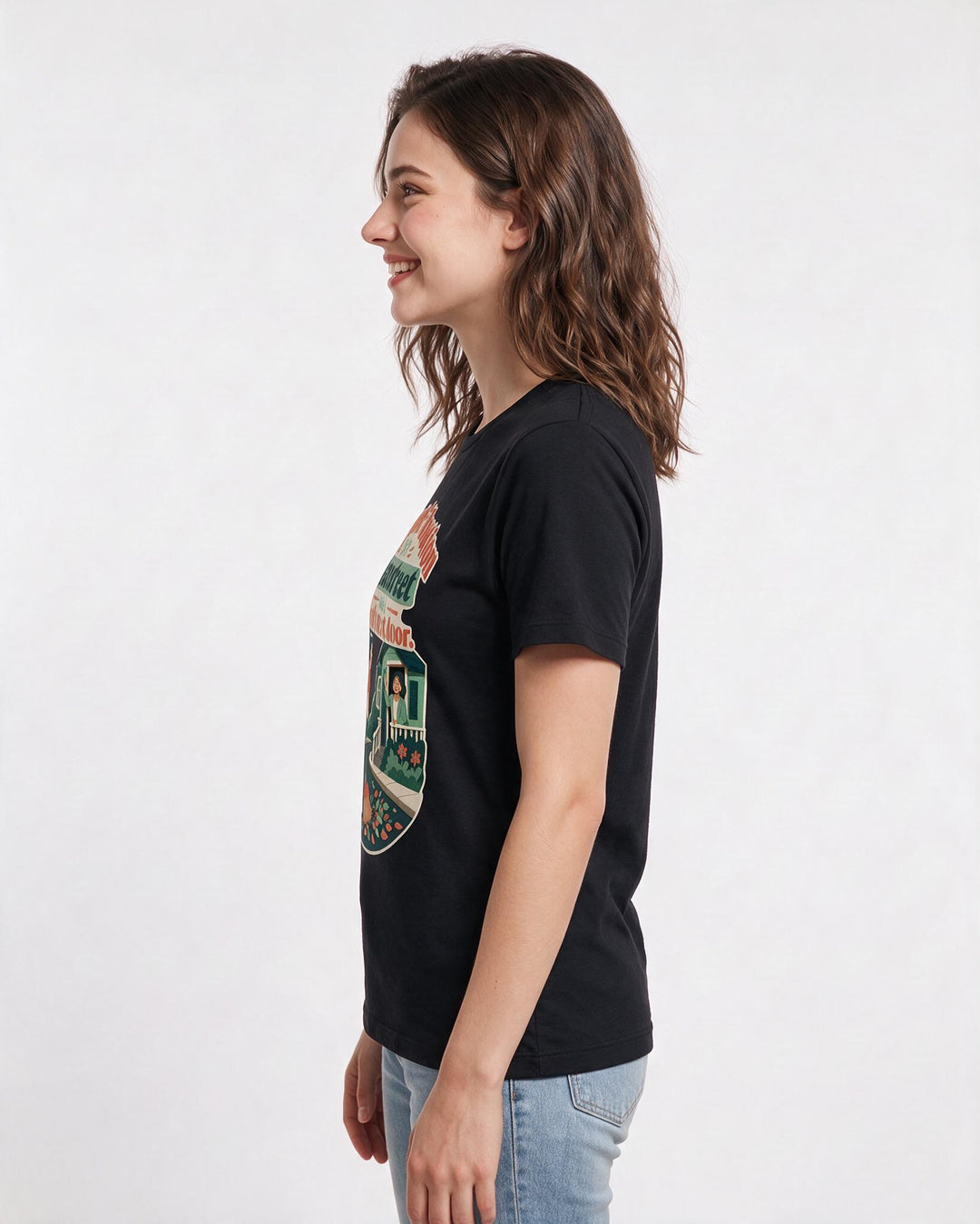 Patriotic Black T-Shirt for Women – Everyday Expression Graphic Tee product image 2
