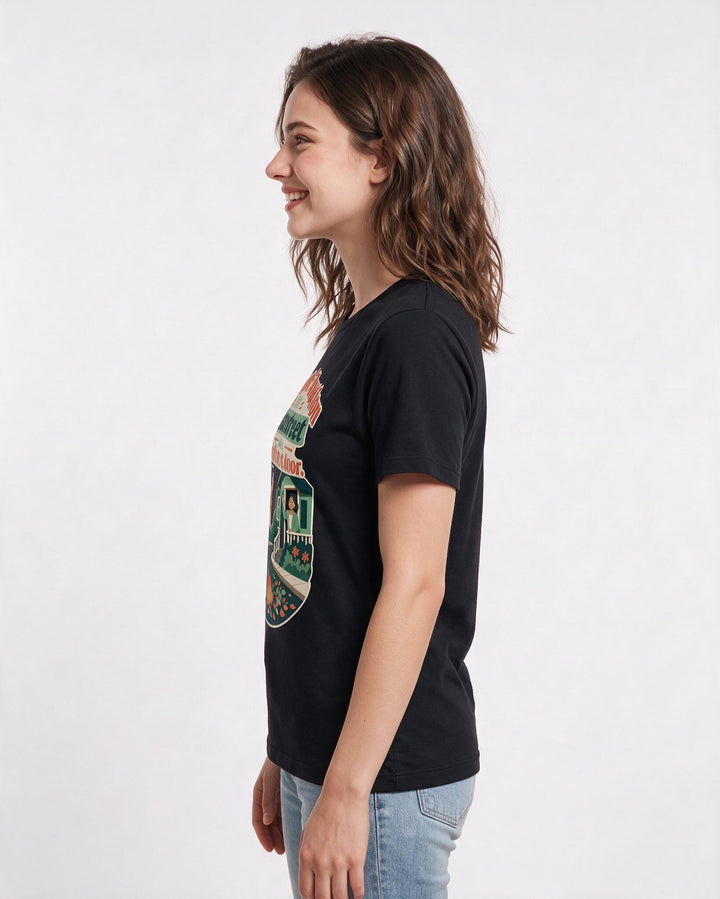 Patriotic Black T-Shirt for Women – Everyday Expression Graphic Tee product image 2