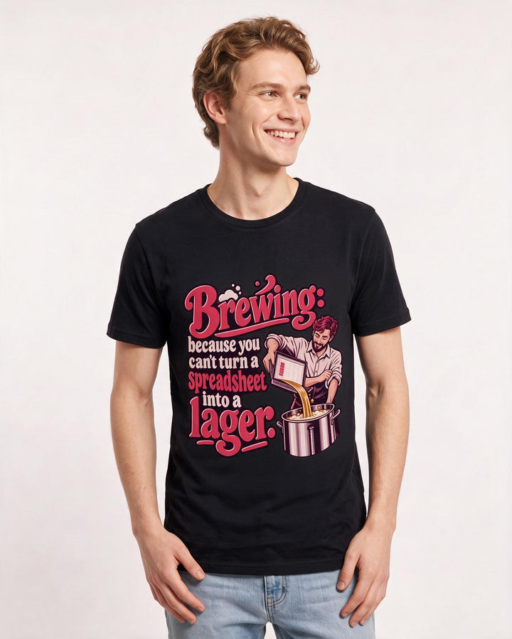 Beer Black T-Shirt for Men – Everyday Expression Graphic Tee product image 1