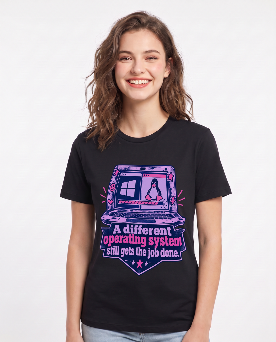 Neurodiversity Black T-Shirt for Women – Everyday Expression Graphic Tee product image 3