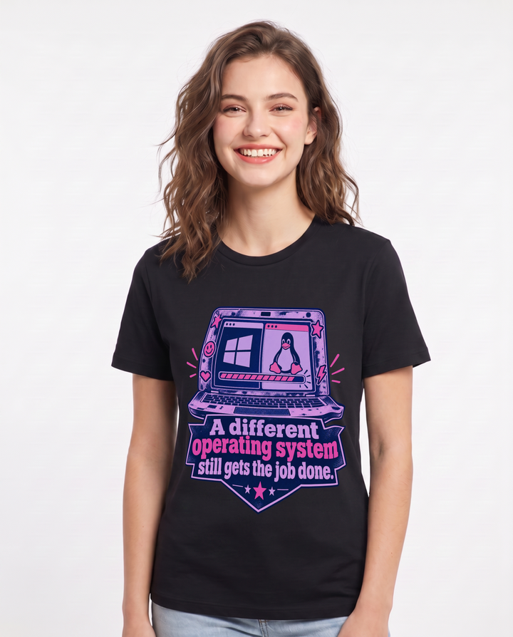 Neurodiversity Black T-Shirt for Women – Everyday Expression Graphic Tee product image 3