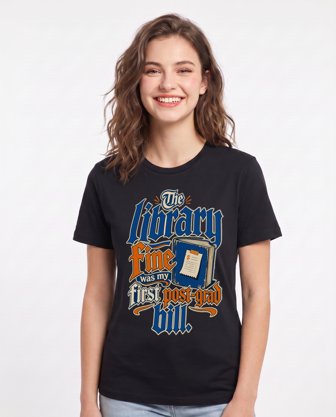 Graduation Black T-Shirt for Women – Everyday Expression Graphic Tee product image 3