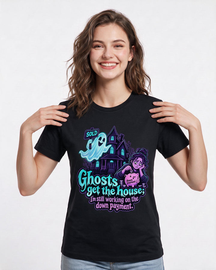 Halloween Black T-Shirt for Women – Halloween Theme Graphic Tee product image 1