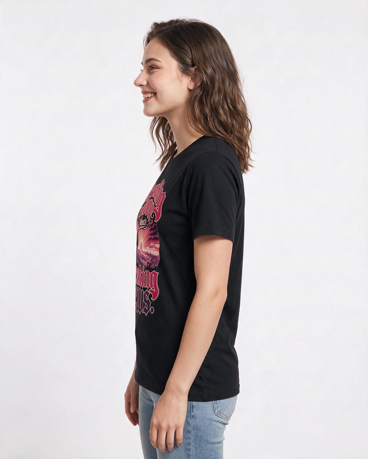 Hunting Black T-Shirt for Women – Everyday Expression Graphic Tee product image 2