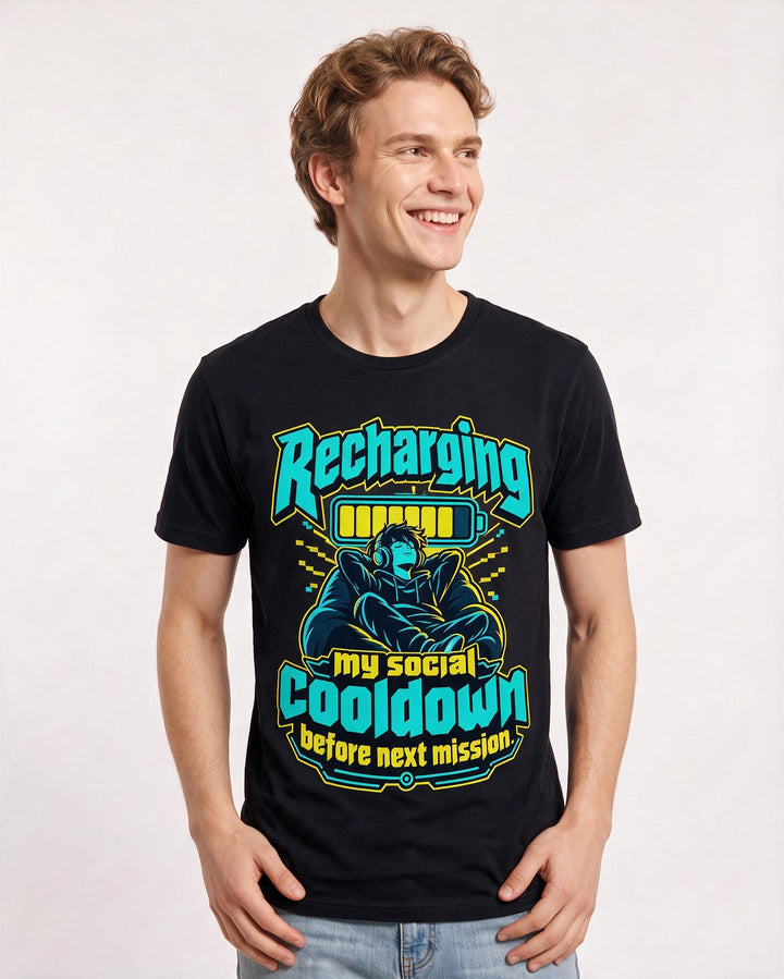 Gaming Black T-Shirt for Men – Game Night Graphic Tee product image 1
