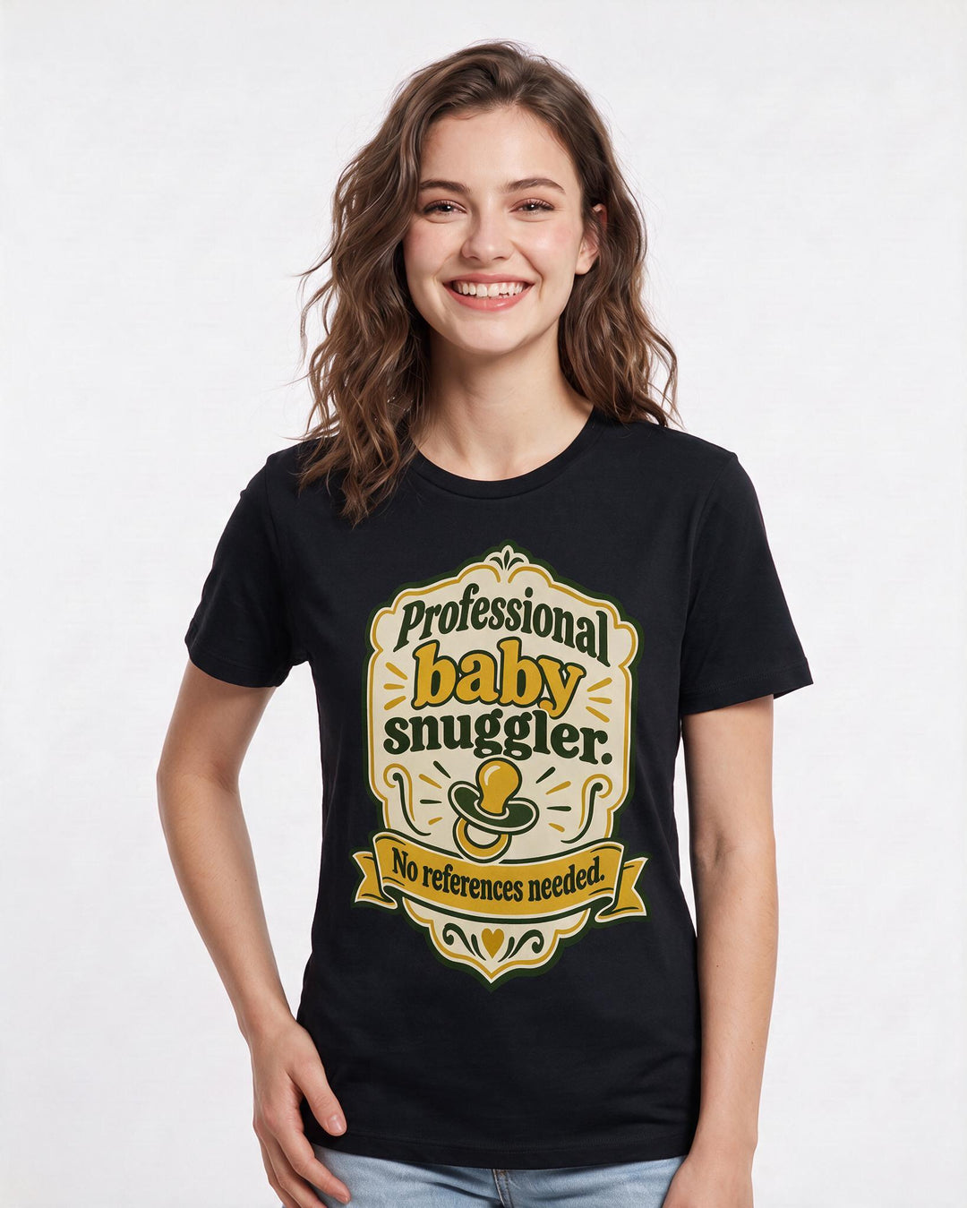 Grandparent Black T-Shirt for Women – Everyday Expression Graphic Tee product image 1