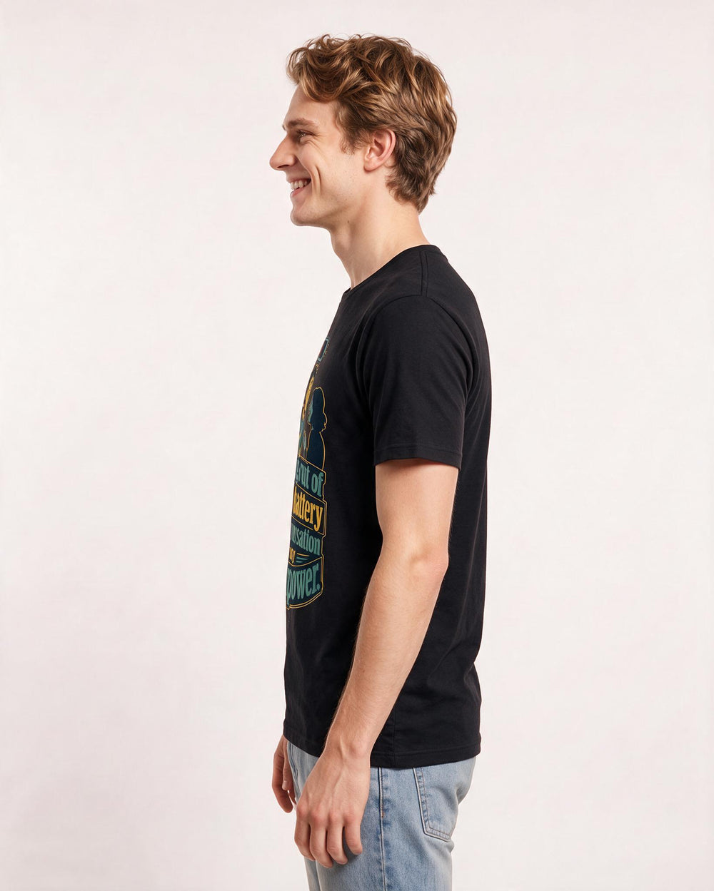 Meme Black T-Shirt for Men – Everyday Expression Graphic Tee product image 2