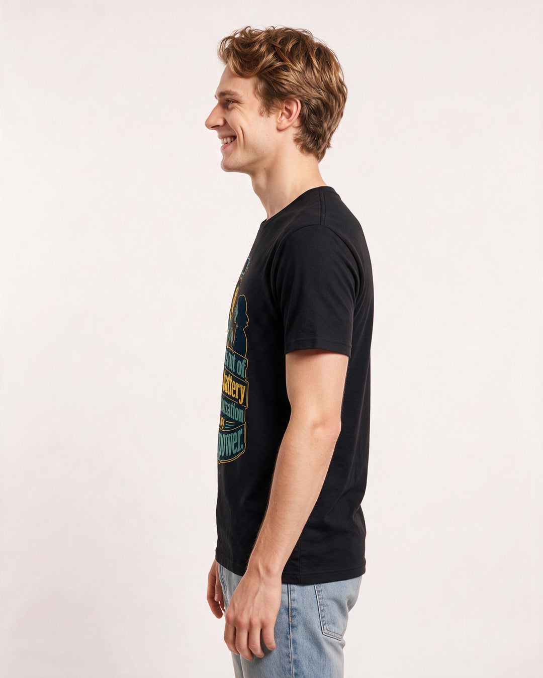 Meme Black T-Shirt for Men – Everyday Expression Graphic Tee product image 2