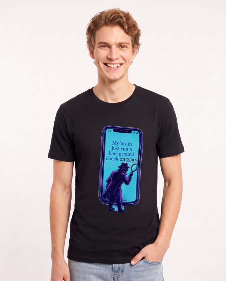 Meme Black T-Shirt for Men – Everyday Expression Graphic Tee product image 3