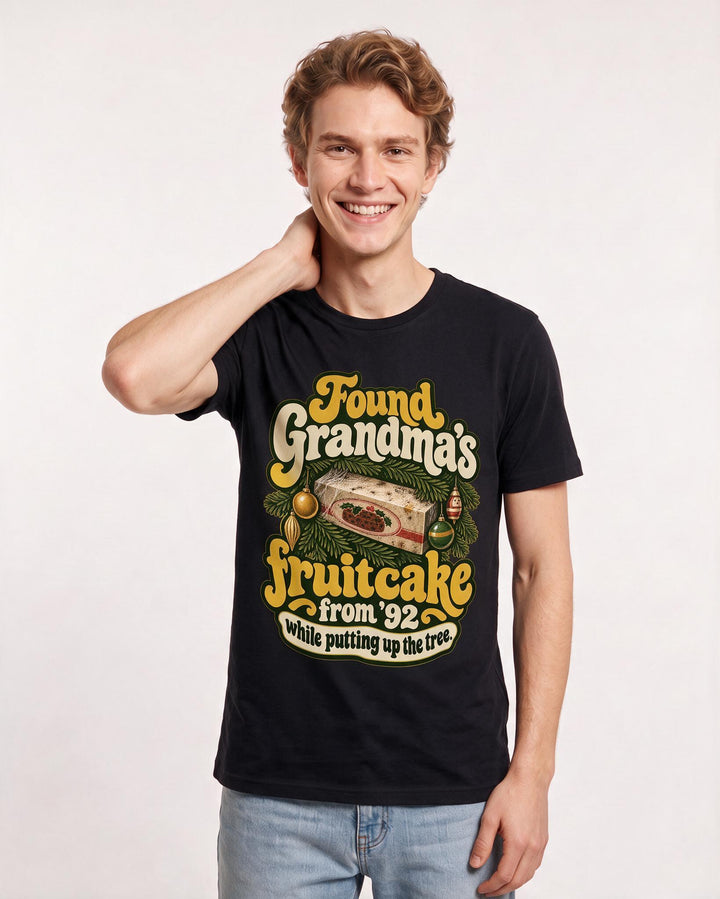 Christmas Black T-Shirt for Men – Holiday Theme Graphic Tee product image 1