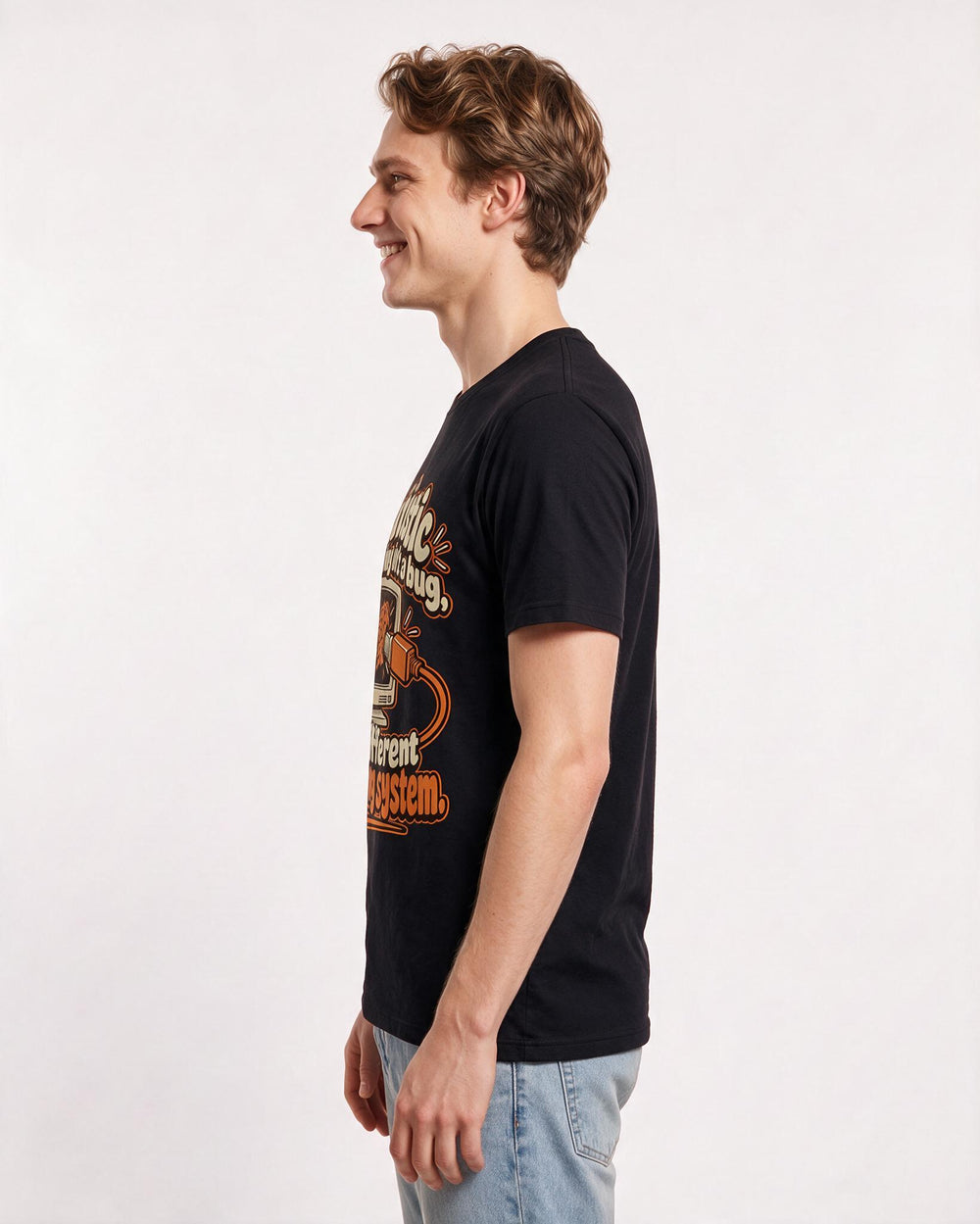 Neurodiversity Black T-Shirt for Men – Everyday Expression Graphic Tee product image 2
