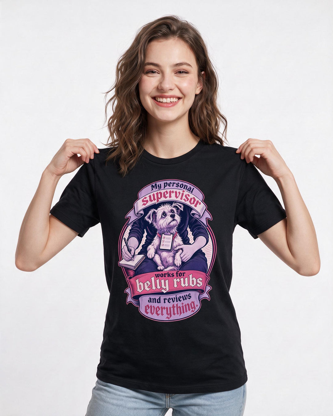 Cat Lover Black T-Shirt for Women – Everyday Expression Graphic Tee product image 3