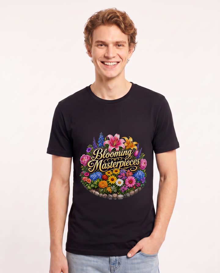 Blooming Masterpieces Men's Black T-Shirt product image 2