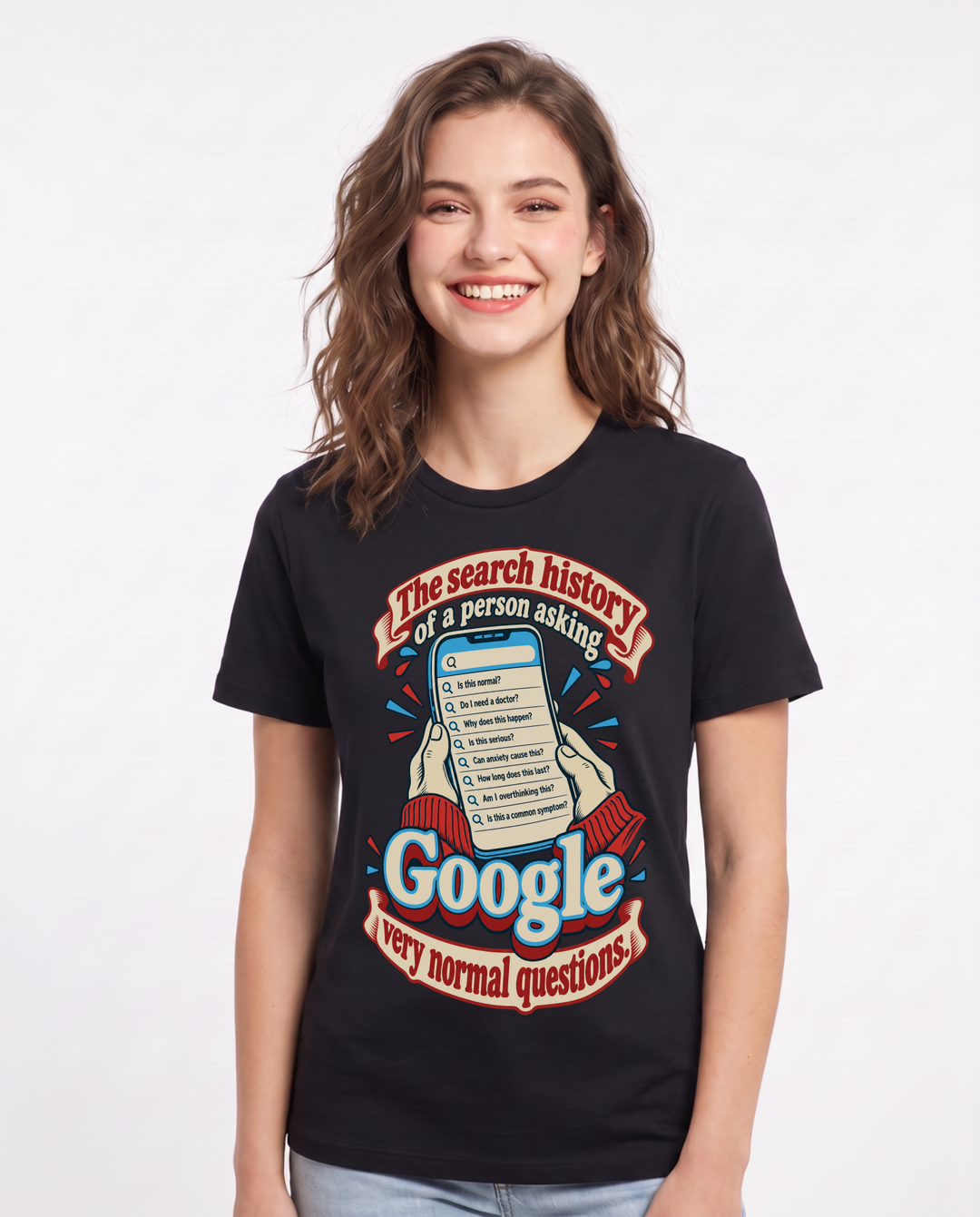 Meme Black T-Shirt for Women – Everyday Expression Graphic Tee product image 3