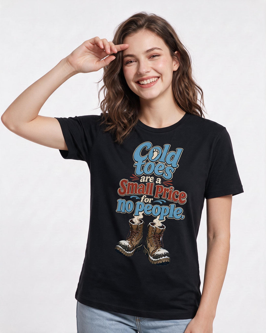 Hunting Black T-Shirt for Women – Everyday Expression Graphic Tee product image 1