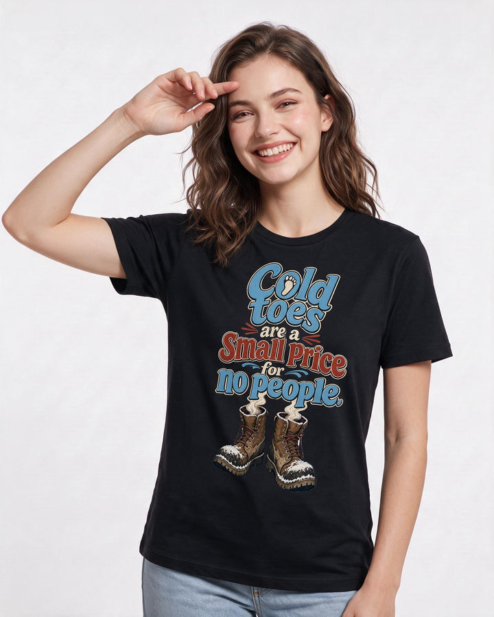 Hunting Black T-Shirt for Women – Everyday Expression Graphic Tee product image 1