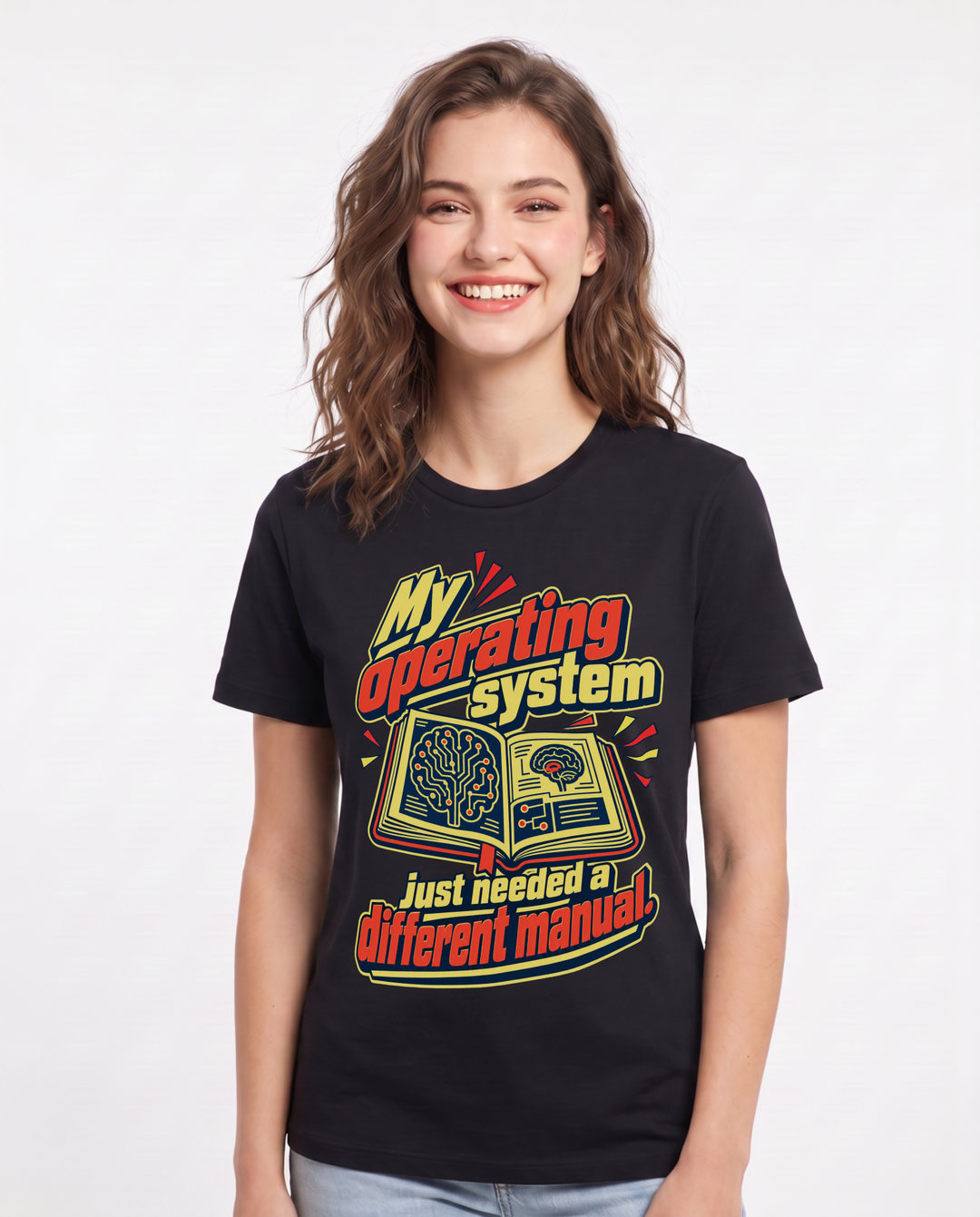 Neurodiversity Black T-Shirt for Women – Everyday Expression Graphic Tee product image 3