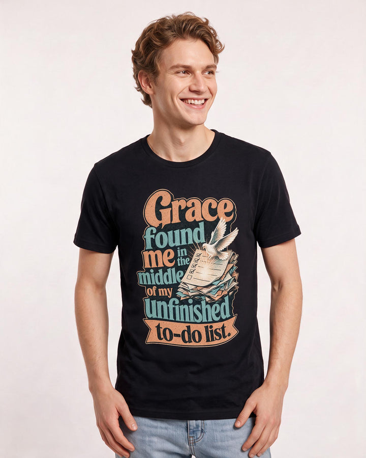 Christian Faith Black T-Shirt for Men – Everyday Expression Graphic Tee product image 3