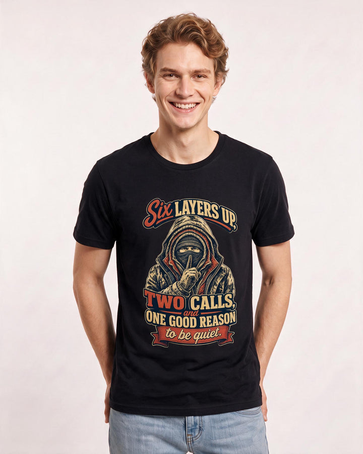 Hunting Black T-Shirt for Men – Everyday Expression Graphic Tee product image 3