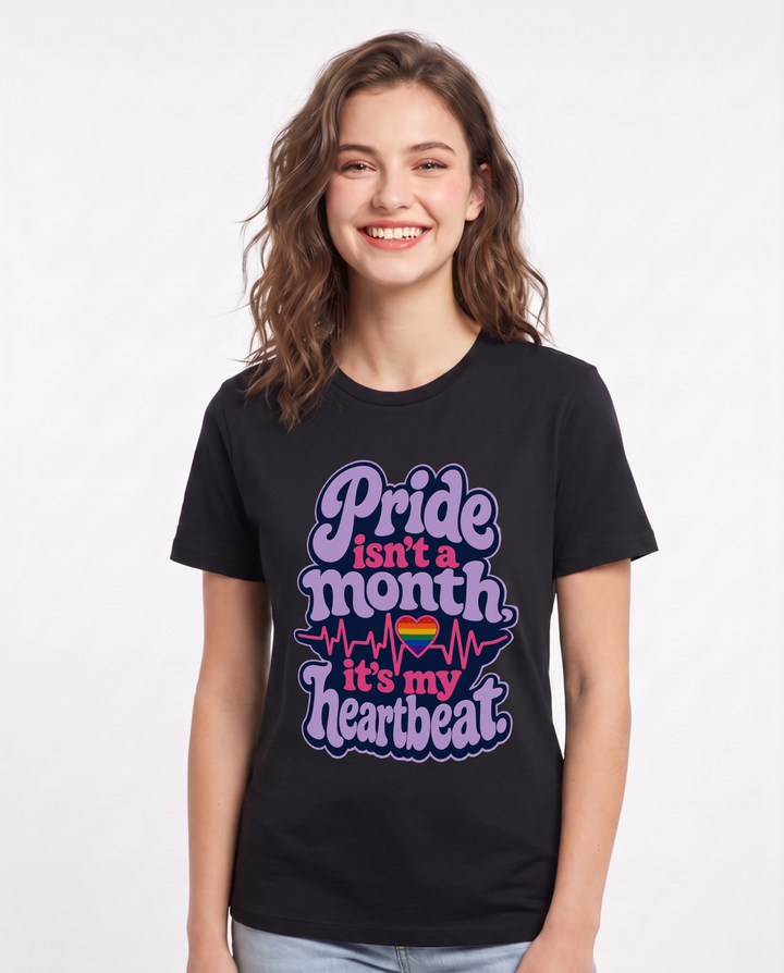 Pride Black T-Shirt for Women – Everyday Expression Graphic Tee product image 1