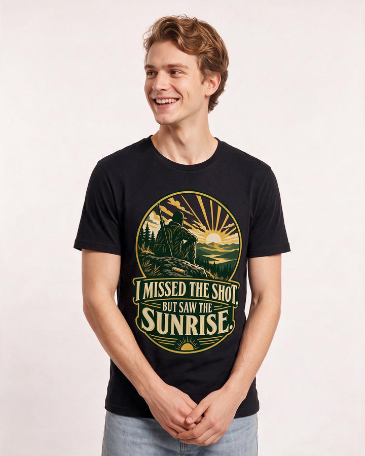 Hunting Black T-Shirt for Men – Everyday Expression Graphic Tee product image 1